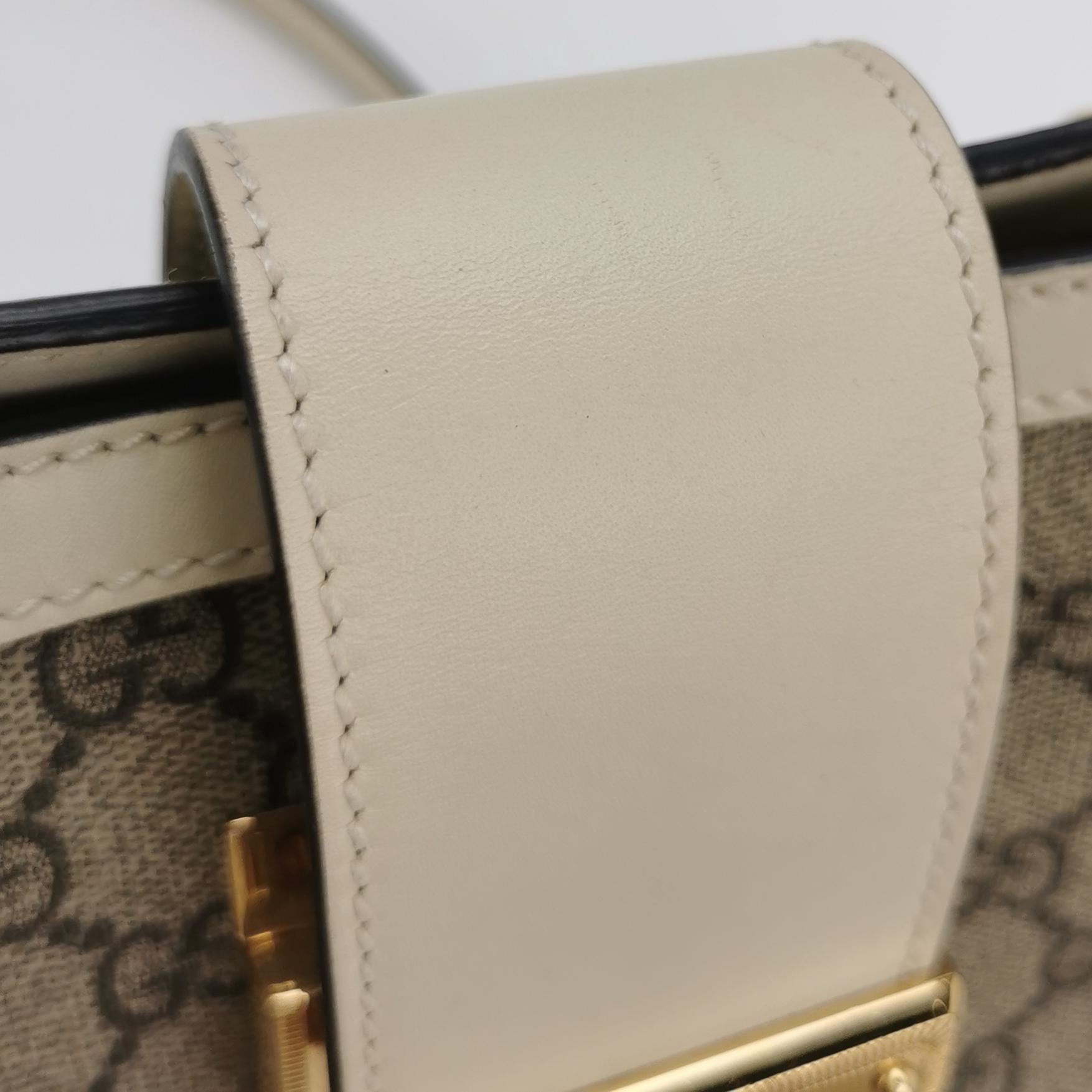 Gucci Padlock Chain Tote GG Coated Canvas with Leather Small — photo 12 of 13