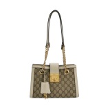 Gucci Padlock Chain Tote GG Coated Canvas with Leather Small — thumbnail 1