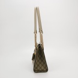 Gucci Padlock Chain Tote GG Coated Canvas with Leather Small — thumbnail 4