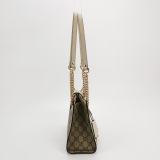 Gucci Padlock Chain Tote GG Coated Canvas with Leather Small — thumbnail 5