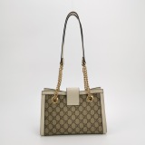 Gucci Padlock Chain Tote GG Coated Canvas with Leather Small — thumbnail 3