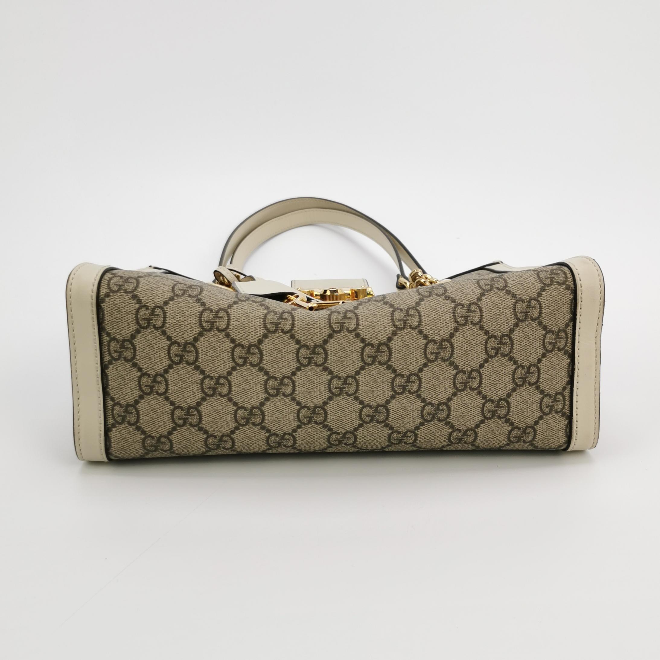 Gucci Padlock Chain Tote GG Coated Canvas with Leather Small — photo 6 of 16