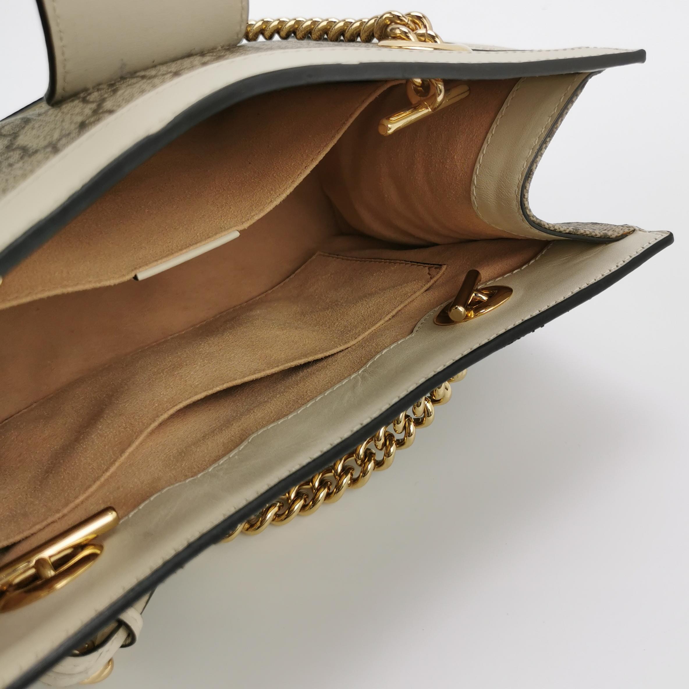 Gucci Padlock Chain Tote GG Coated Canvas with Leather Small — photo 7 of 16
