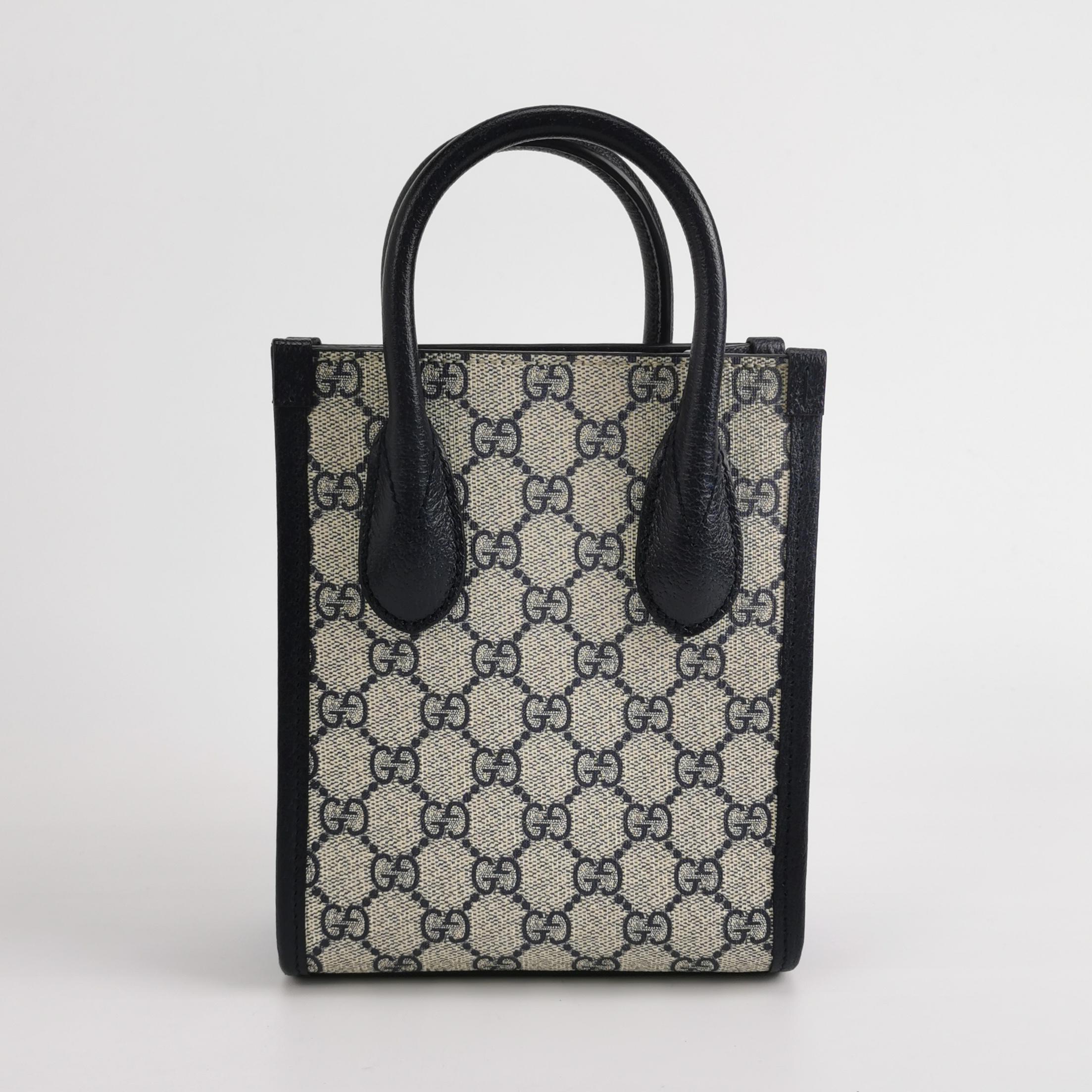 Gucci Interlocking G Patch Tote GG Coated Canvas Mini — photo 5 of 11