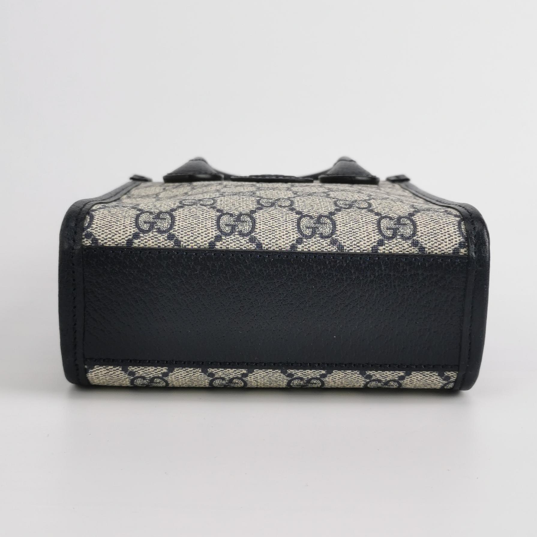 Gucci Interlocking G Patch Tote GG Coated Canvas Mini — photo 6 of 11