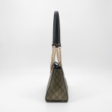 Gucci Padlock Chain Tote GG Coated Canvas with Leather Small — thumbnail 5