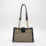 Gucci Padlock Chain Tote GG Coated Canvas with Leather Small — thumbnail 3