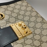 Gucci Padlock Chain Tote GG Coated Canvas with Leather Small — thumbnail 9