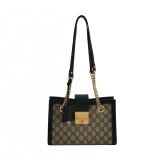 Gucci Padlock Chain Tote GG Coated Canvas with Leather Small — thumbnail 1