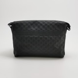 Gucci Messenger Bag Shoulder Bag Black Leather — thumbnail 5