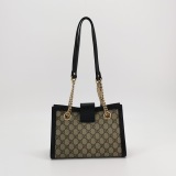 Gucci Padlock Chain Tote GG Coated Canvas with Leather Small — thumbnail 3
