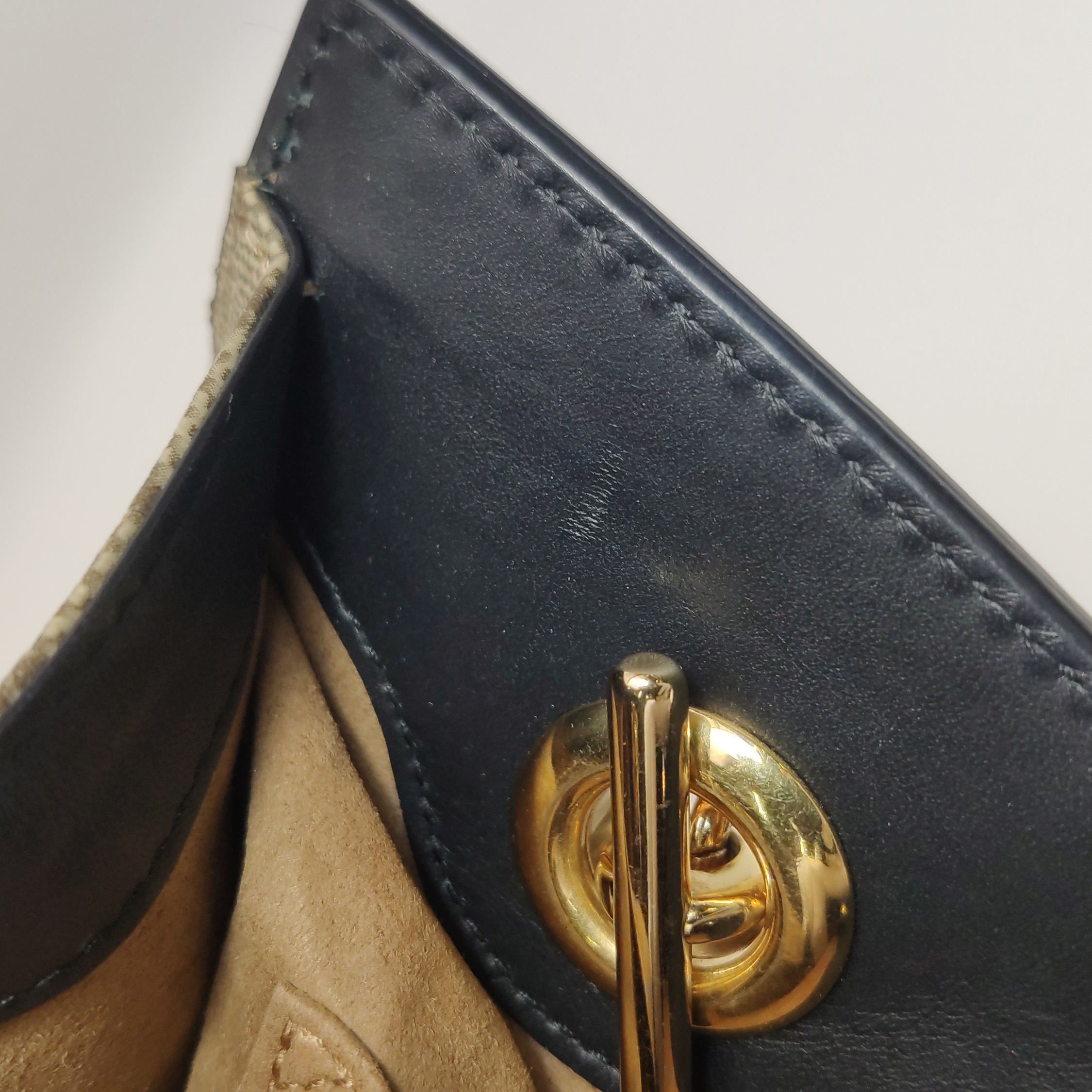 Gucci Padlock Chain Tote GG Coated Canvas with Leather Small — photo 12 of 15