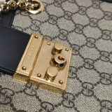 Gucci Padlock Chain Tote GG Coated Canvas with Leather Small — thumbnail 10