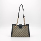 Gucci Padlock Chain Tote GG Coated Canvas with Leather Small — thumbnail 3