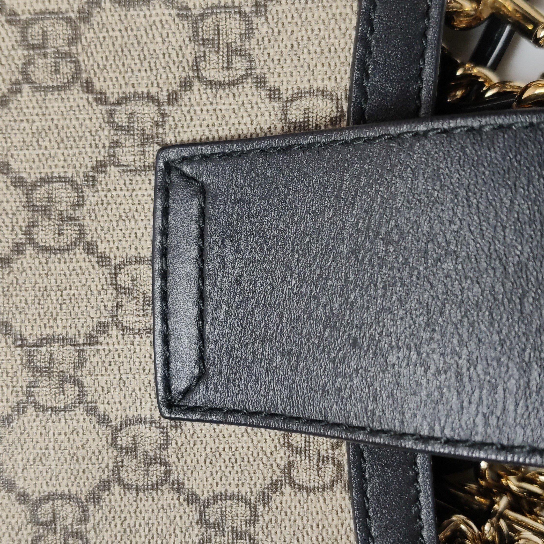 Gucci Padlock Chain Tote GG Coated Canvas with Leather Small — photo 15 of 17