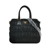 Prada Gaufre Convertible Tote Leather and Tessuto Large — thumbnail 1