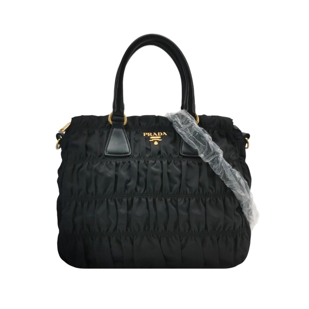 Prada Gaufre Convertible Tote Leather and Tessuto Large — pre-owned, Vierlot
