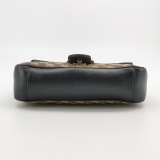 Gucci GG Marmont Flap Bag Diagonal Quilted GG Canvas with Leather Small — thumbnail 6