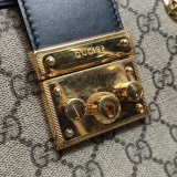 Gucci Padlock Chain Tote GG Coated Canvas with Leather Small — thumbnail 9