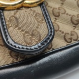 Gucci GG Marmont Flap Bag Diagonal Quilted GG Canvas with Leather Small — thumbnail 12