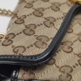 Gucci GG Marmont Flap Bag Diagonal Quilted GG Canvas with Leather Small — thumbnail 18