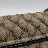 Gucci GG Marmont Flap Bag Diagonal Quilted GG Canvas with Leather Small — thumbnail 20