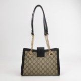 Gucci Padlock Chain Tote GG Coated Canvas with Leather Small — thumbnail 3