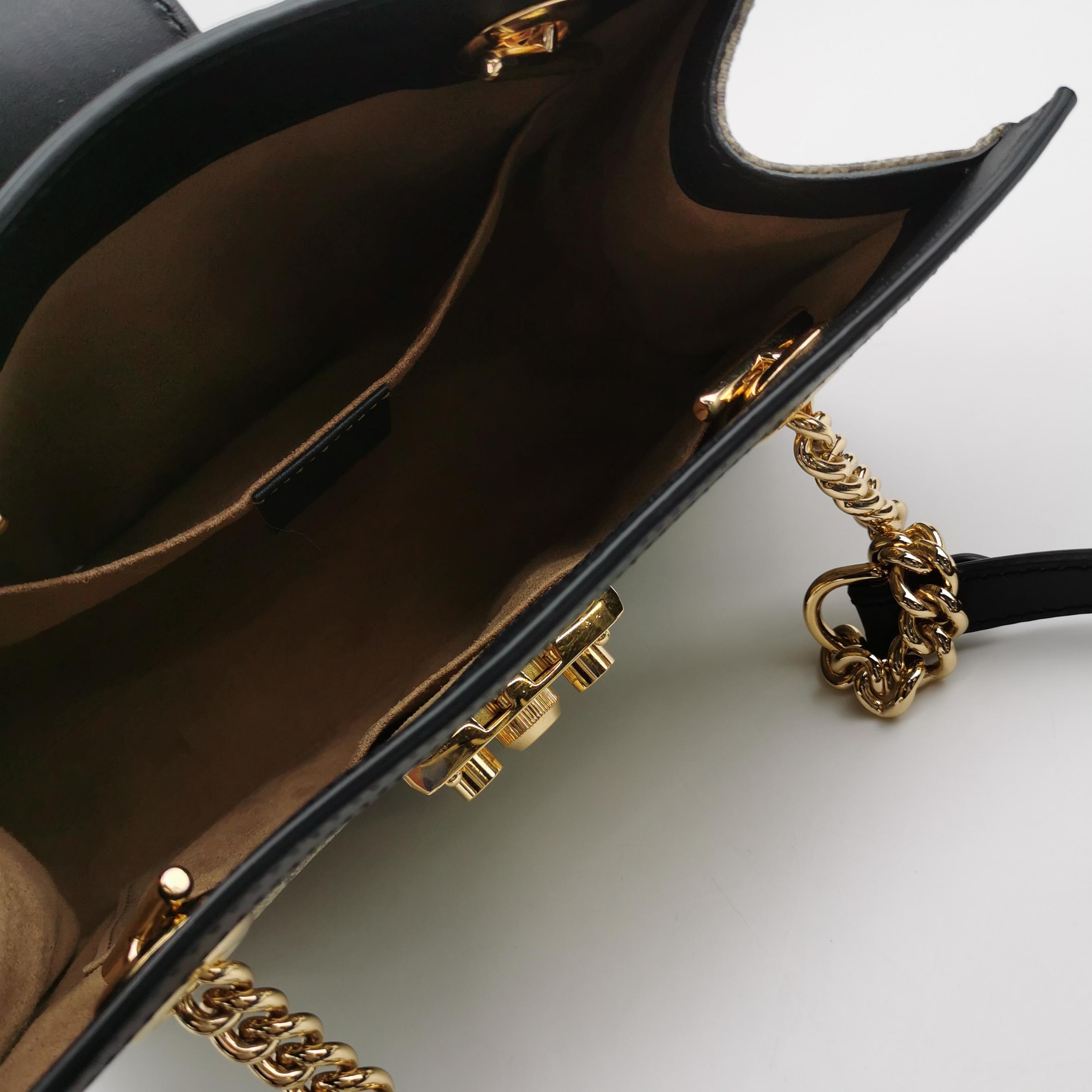 Gucci Padlock Chain Tote GG Coated Canvas with Leather Small — photo 7 of 15