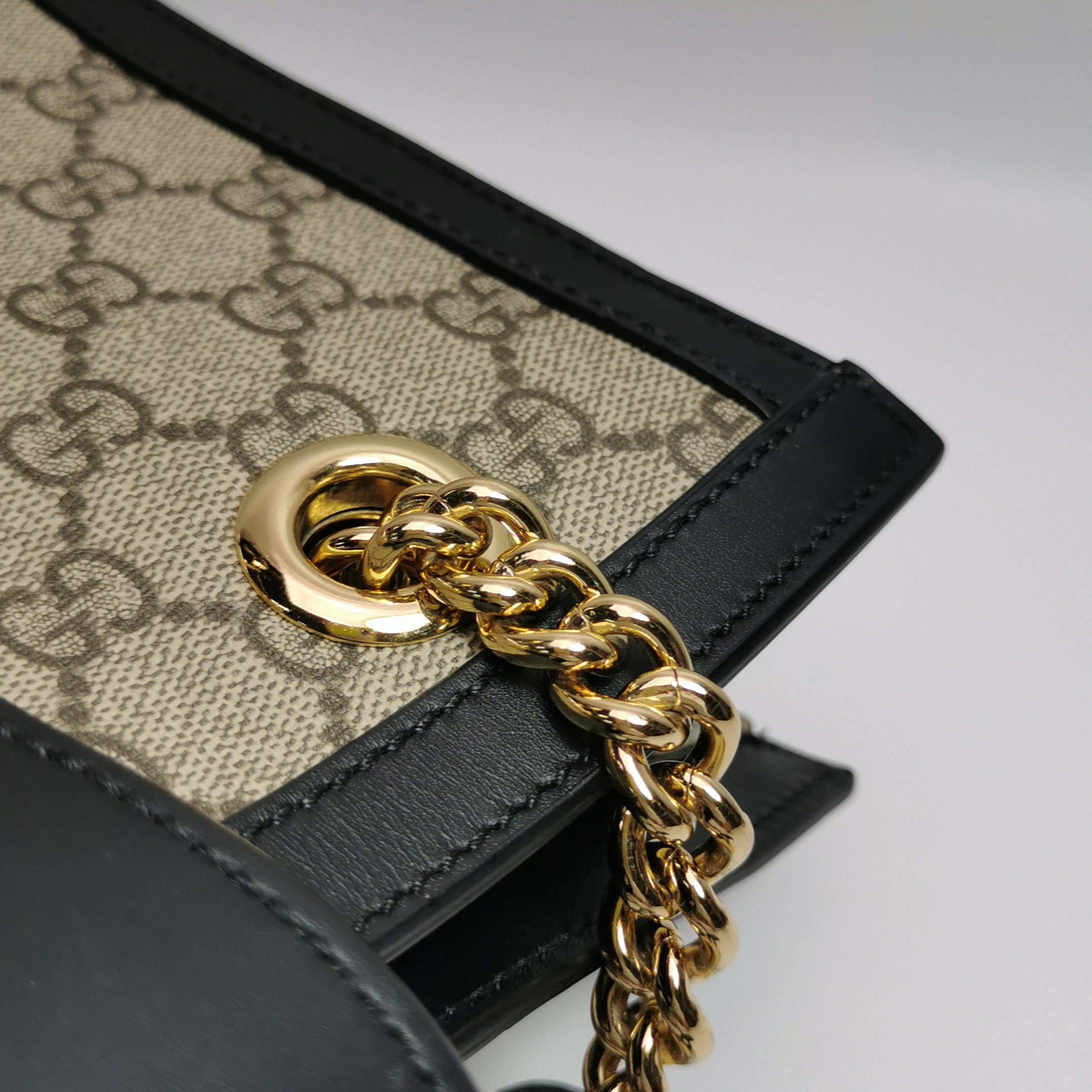 Gucci Padlock Chain Tote GG Coated Canvas with Leather Small — photo 11 of 15