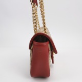 Gucci GG Marmont Flap Bag Diagonal Quilted GG Canvas with Leather Mini — thumbnail 4