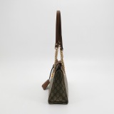 Gucci Padlock Chain Tote GG Coated Canvas with Leather Small — thumbnail 4