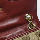 Gucci GG Marmont Flap Bag Diagonal Quilted GG Canvas with Leather Mini — thumbnail 15