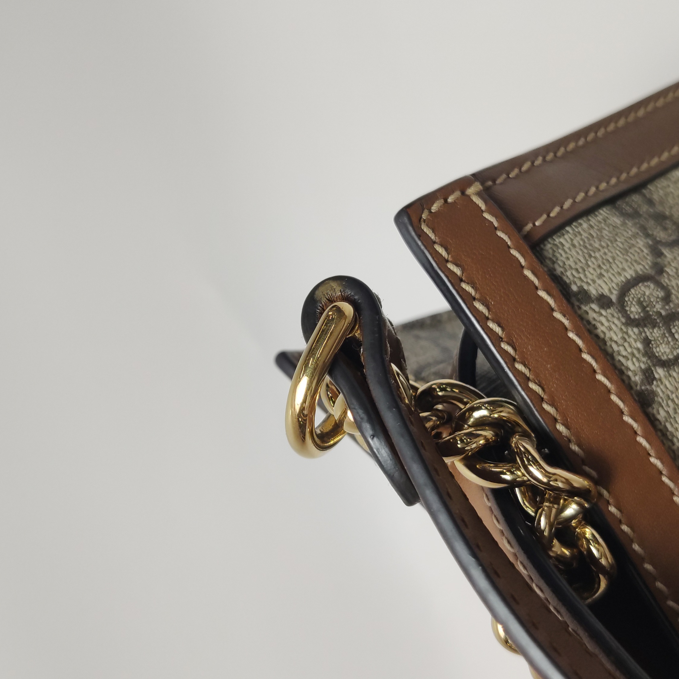 Gucci Padlock Chain Tote GG Coated Canvas with Leather Small — photo 13 of 17