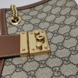 Gucci Padlock Chain Tote GG Coated Canvas with Leather Small — thumbnail 10