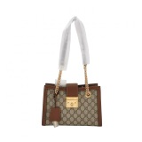 Gucci Padlock Chain Tote GG Coated Canvas with Leather Small — thumbnail 1
