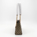 Gucci Padlock Chain Tote GG Coated Canvas with Leather Small — thumbnail 5