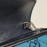 Gucci GG Marmont Flap Bag Diagonal Quilted GG Canvas with Leather Micro — thumbnail 13