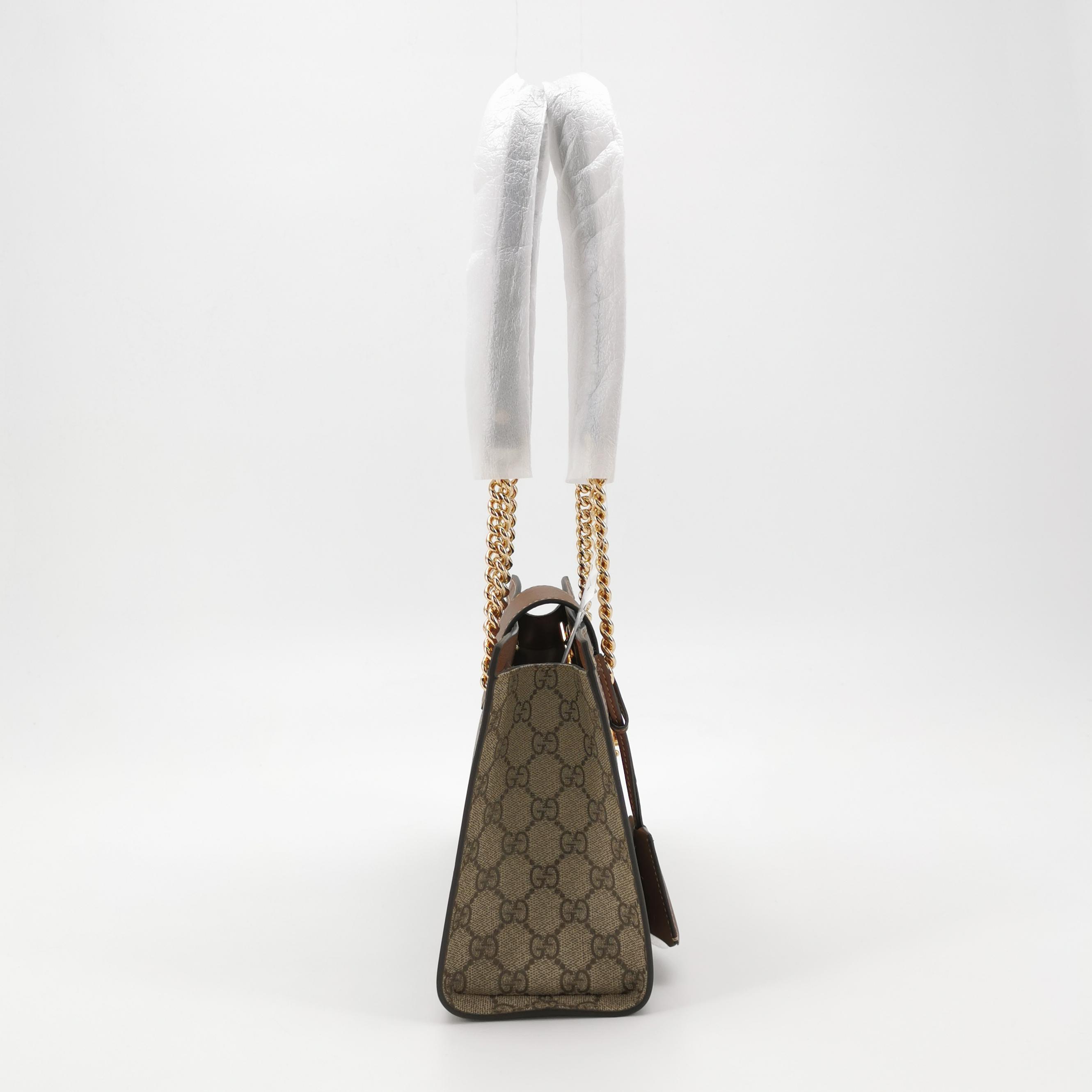 Gucci Padlock Chain Tote GG Coated Canvas with Leather Small — photo 4 of 12