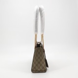 Gucci Padlock Chain Tote GG Coated Canvas with Leather Small — thumbnail 4