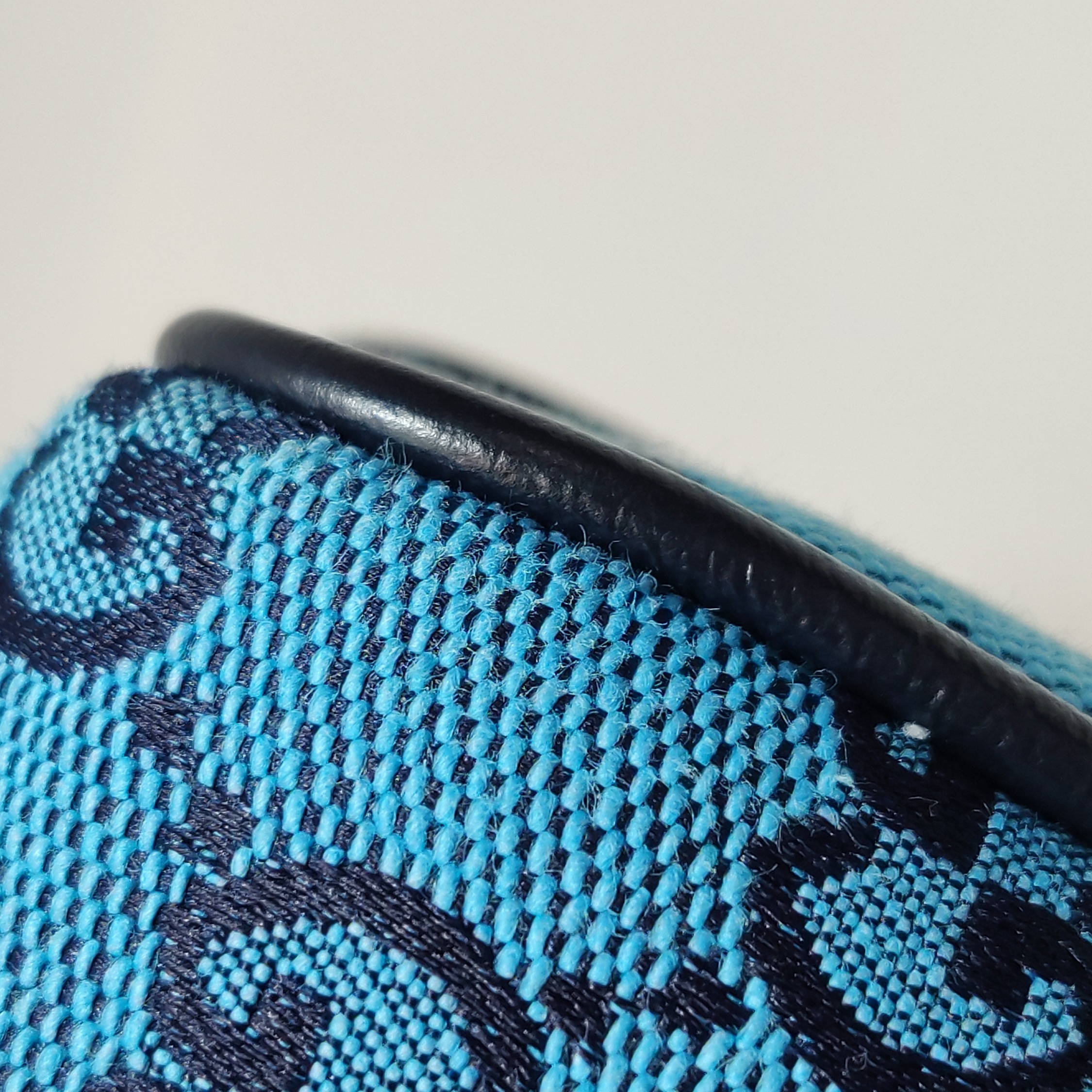 Gucci GG Marmont Flap Bag Diagonal Quilted GG Canvas with Leather Micro — photo 12 of 13