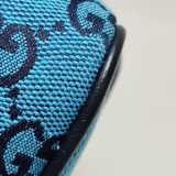 Gucci GG Marmont Flap Bag Diagonal Quilted GG Canvas with Leather Micro — thumbnail 12