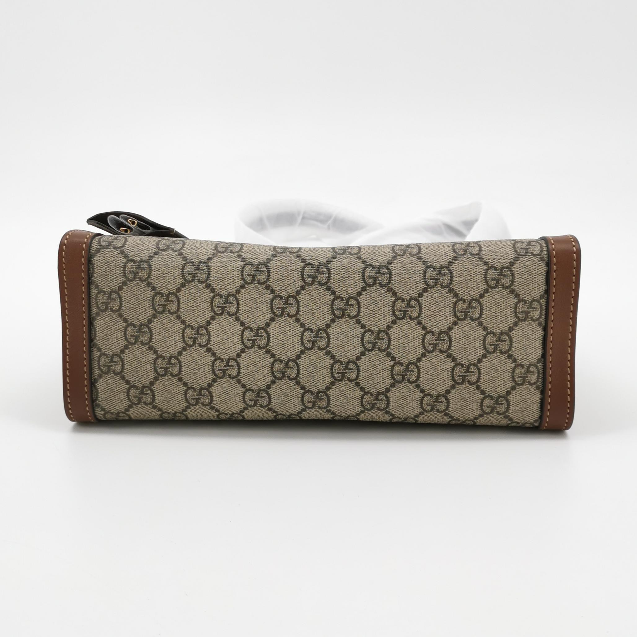 Gucci Padlock Chain Tote GG Coated Canvas with Leather Small — photo 6 of 12