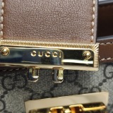 Gucci Padlock Chain Tote GG Coated Canvas with Leather Small — thumbnail 10