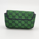 Gucci GG Marmont Flap Bag Diagonal Quilted GG Canvas with Leather Micro — thumbnail 5