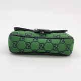 Gucci GG Marmont Flap Bag Diagonal Quilted GG Canvas with Leather Micro — thumbnail 6
