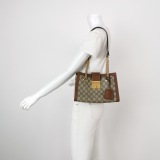 Gucci Padlock Chain Tote GG Coated Canvas with Leather Small — thumbnail 2