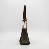 Gucci Padlock Chain Tote GG Coated Canvas with Leather Small — thumbnail 4