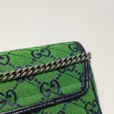 Gucci GG Marmont Flap Bag Diagonal Quilted GG Canvas with Leather Micro — thumbnail 11