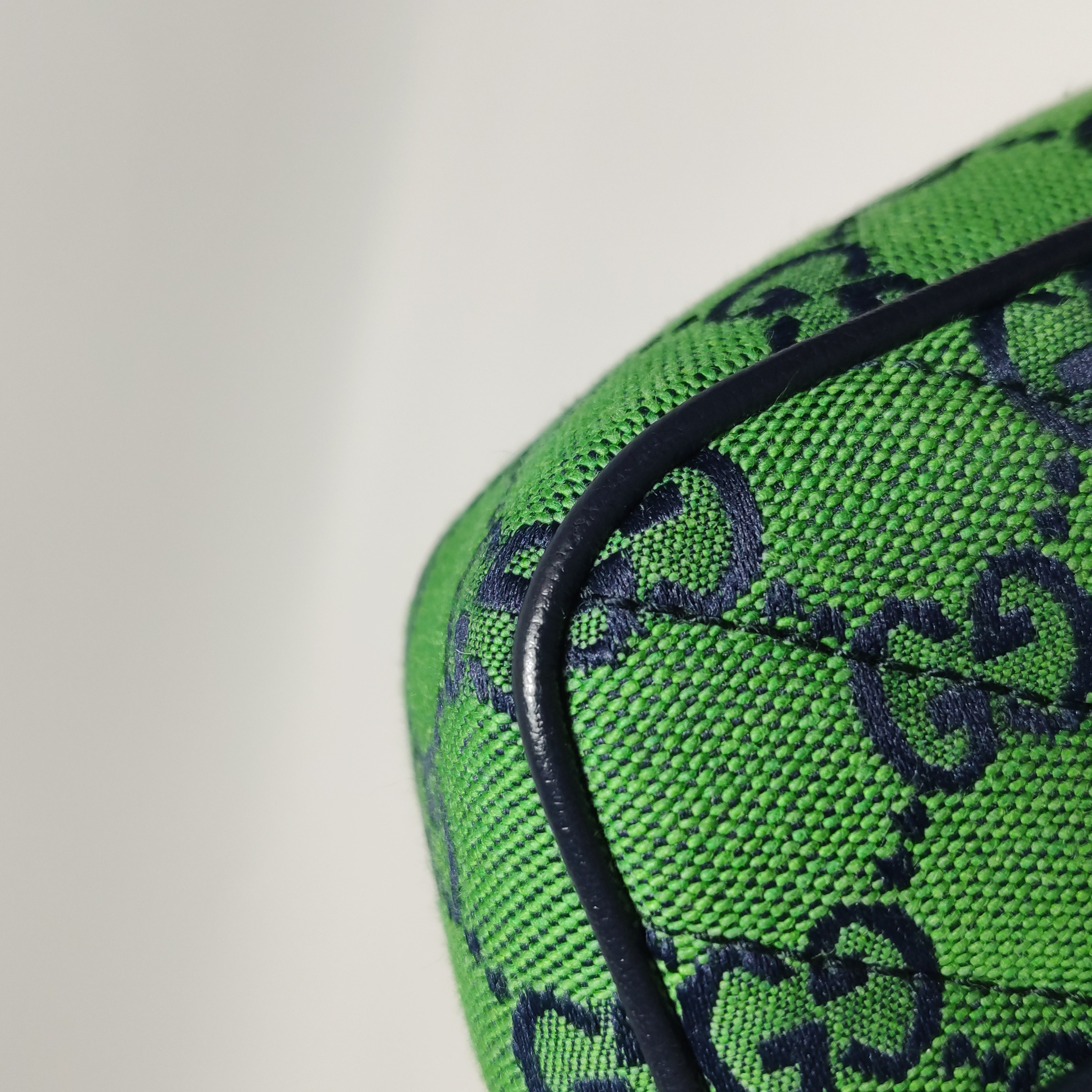 Gucci GG Marmont Flap Bag Diagonal Quilted GG Canvas with Leather Micro — photo 14 of 15