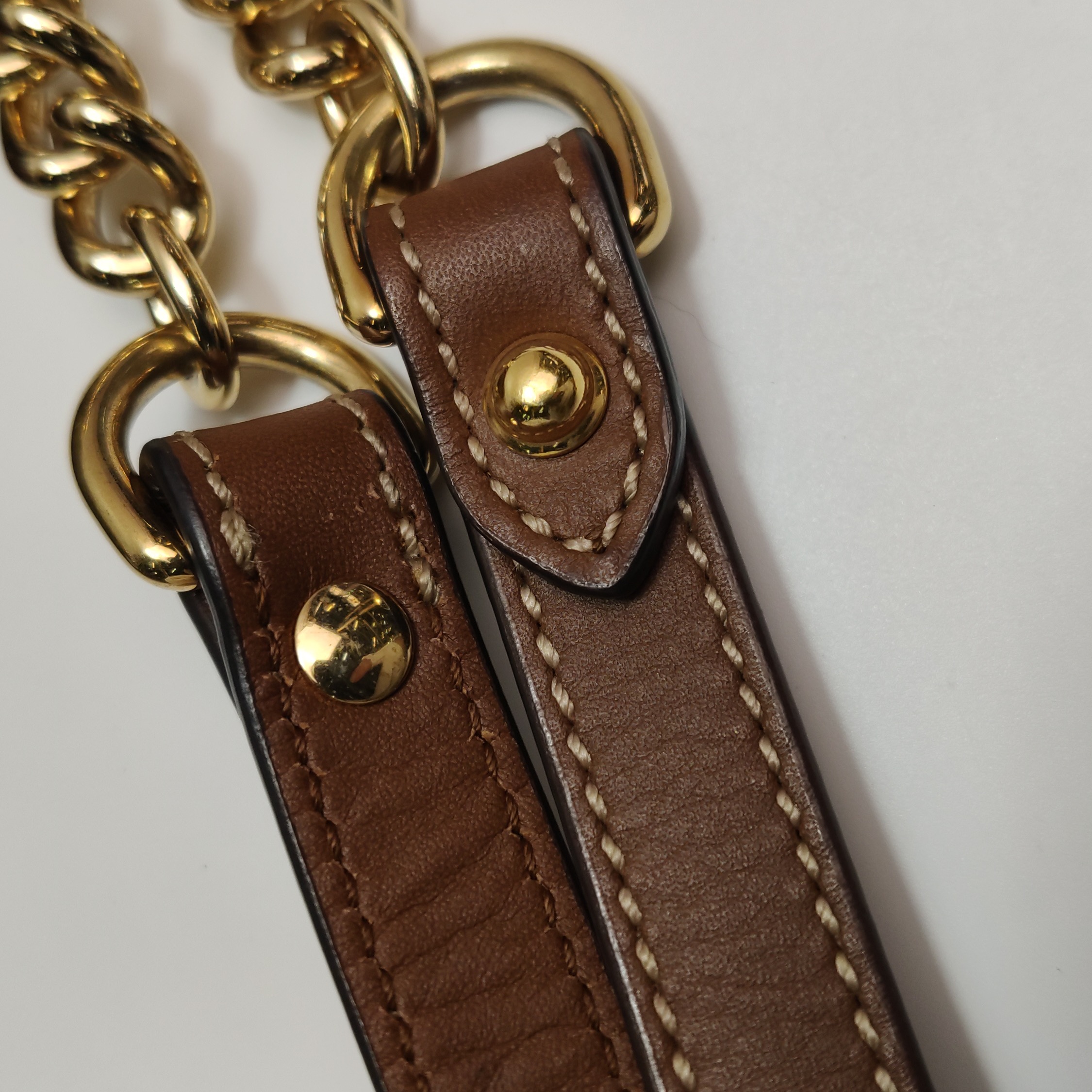 Gucci Padlock Chain Tote GG Coated Canvas with Leather Small — photo 12 of 16